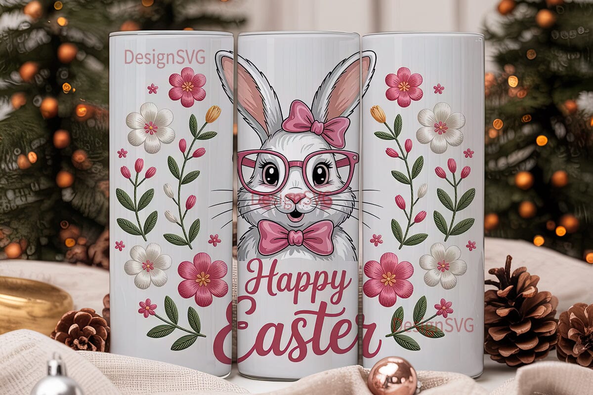 Easter Bunny Tumbler Wrap - Image 2