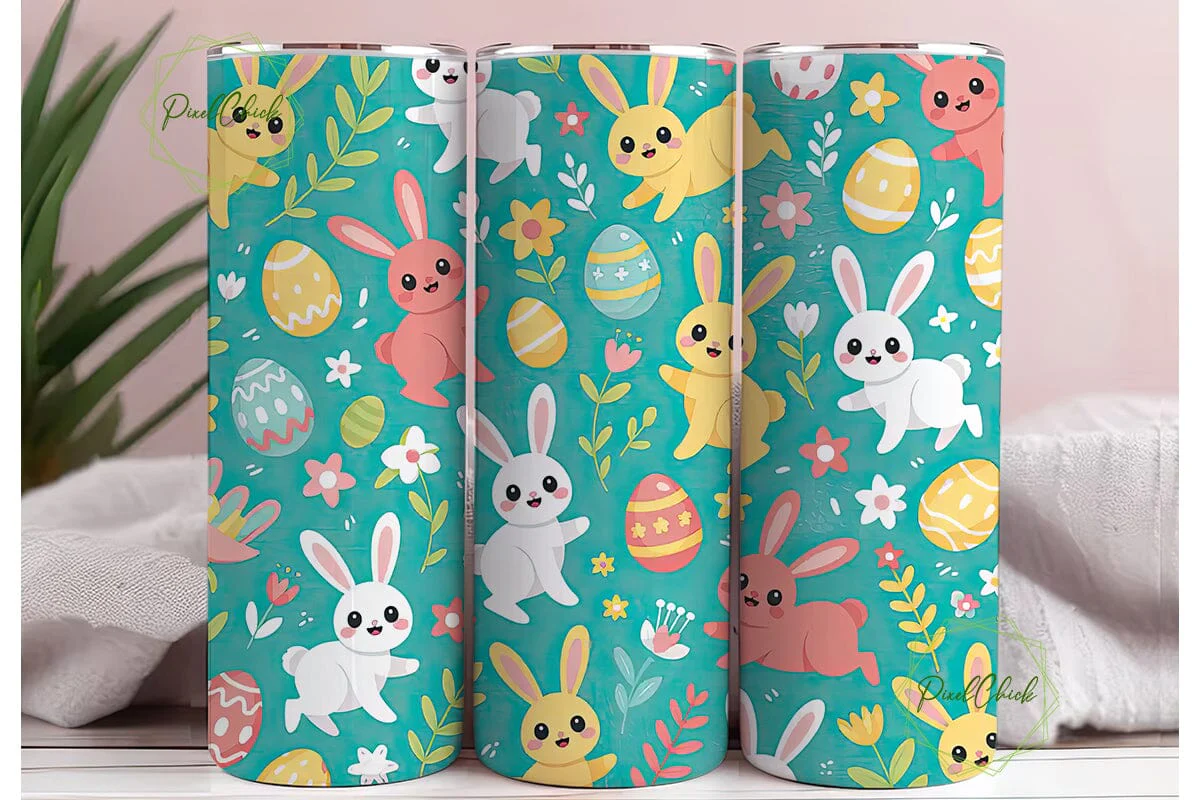 Easter Bunny Tumbler Wrap - Image 3