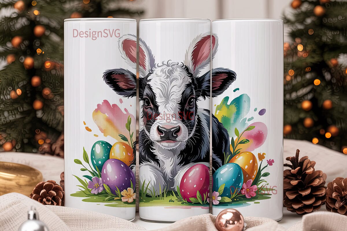 Easter Calf 20oz Tumbler Wrap - Image 2