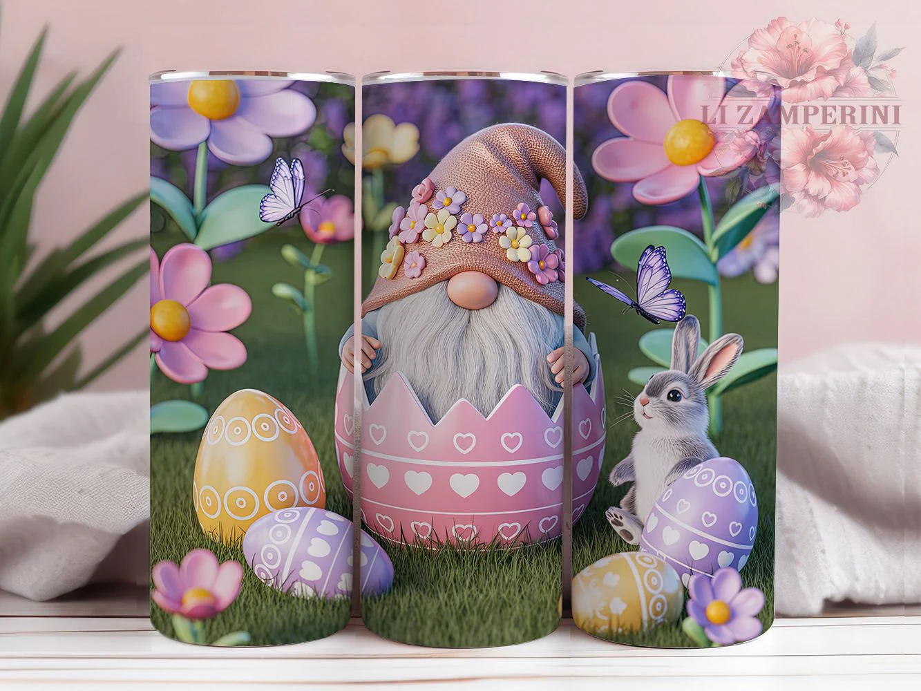 Easter Egg Gnome Tumbler, Easter Gnome Tumbler, Cute Gnome Wrap, Stylish 20oz Wrap, Sublimation Design, Trendy Gift Idea, Inspirational Easter Tumbler