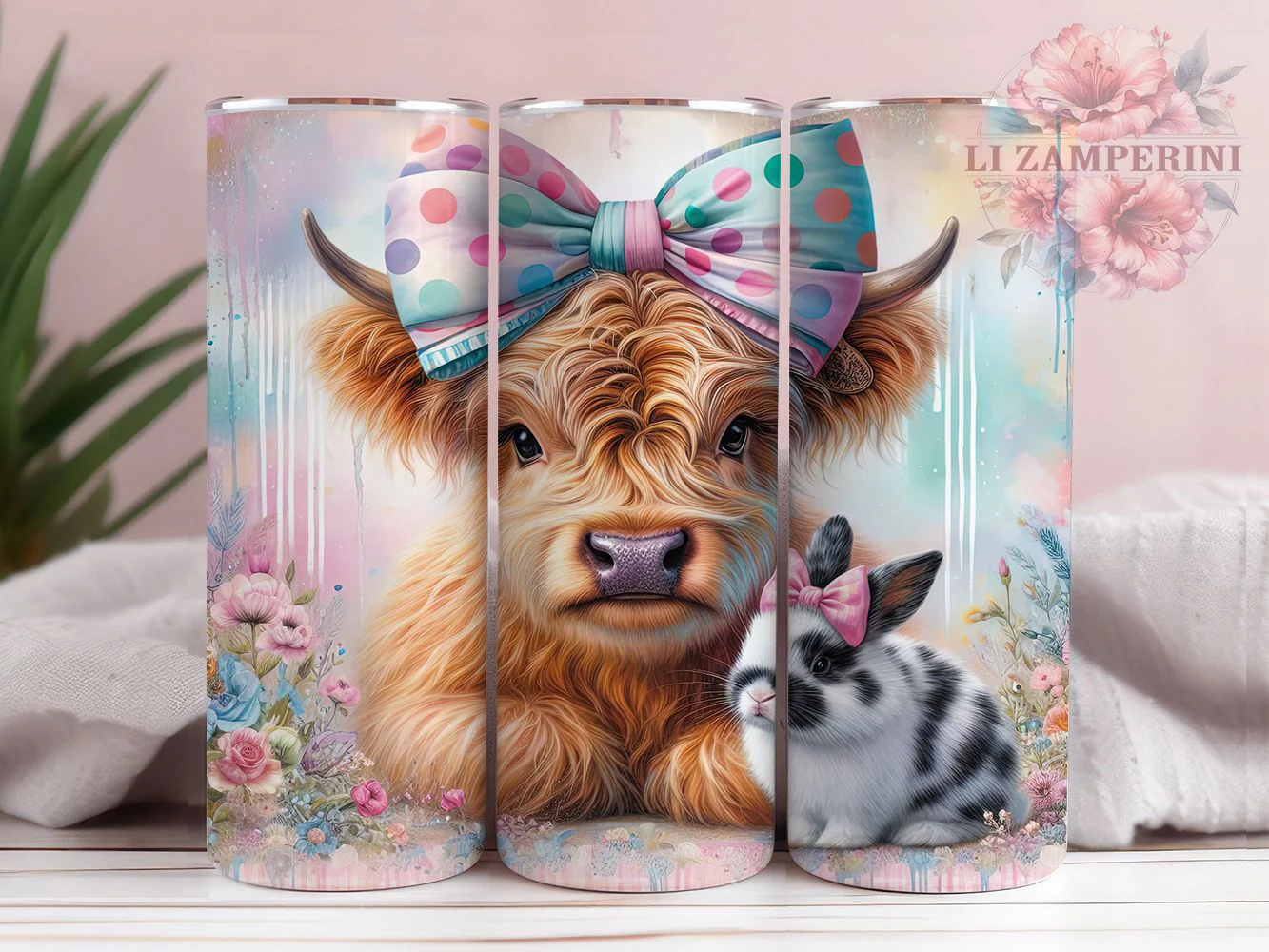 Easter Egg Highland Cow Tumbler, Highland Cow Tumbler, Baby Cow Wrap, Cute Cow Wrap, Egg Cow Wrap, Sublimation Design, Trendy Gift Idea