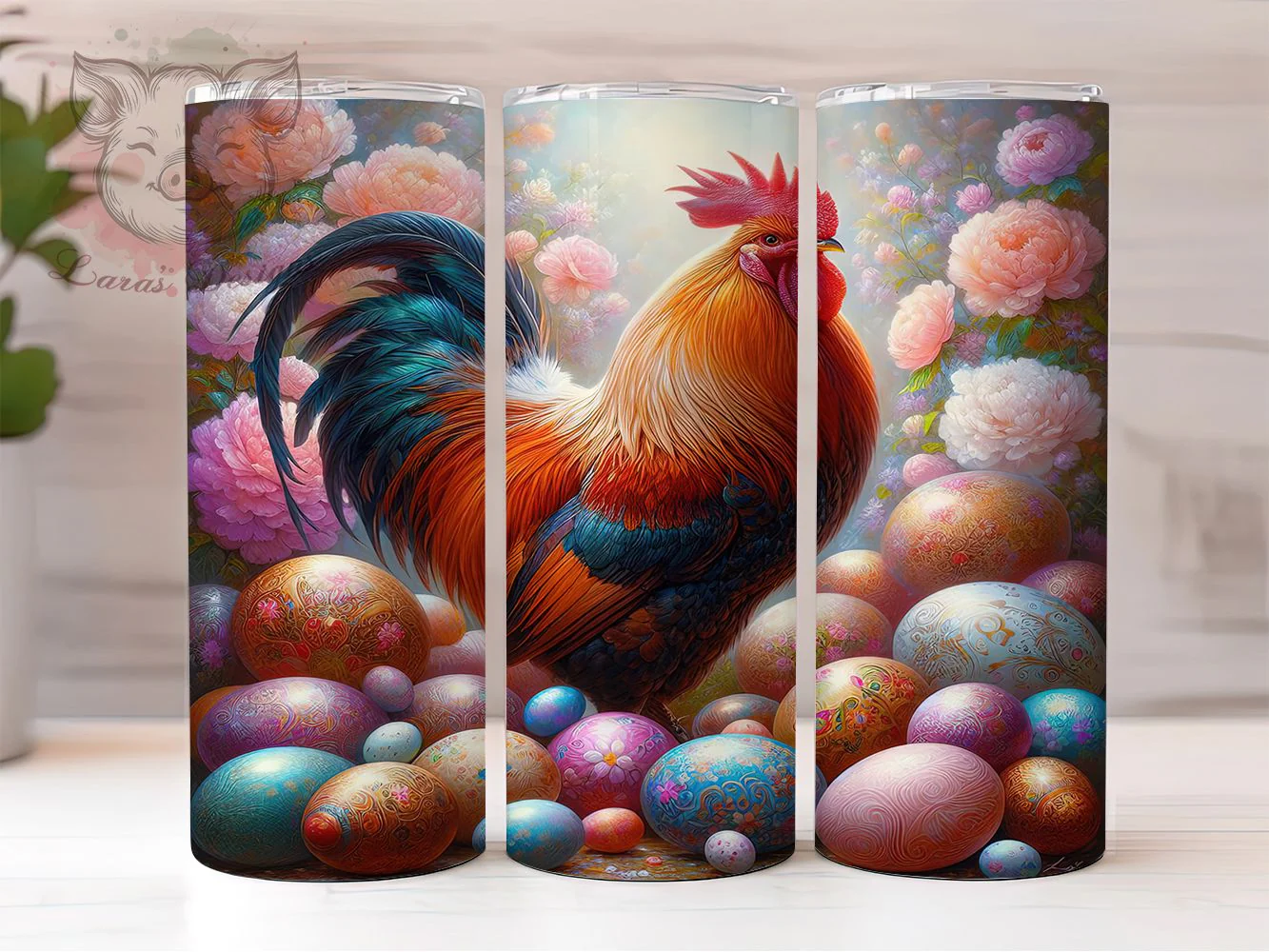 Easter Farm Rooster Tumbler, Easter Rooster Tumbler, Farm Rooster Wrap, Stylish 20oz Wrap, Sublimation Design, Trendy Gift Idea, Inspirational Easter Tumbler