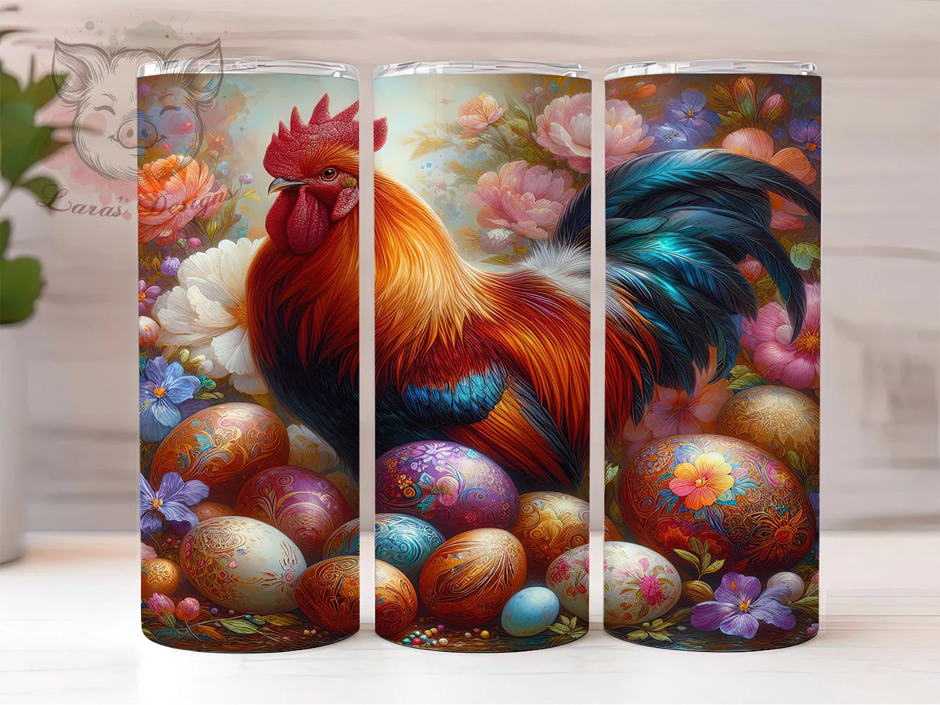 Easter Farm Rooster Tumbler, Easter Rooster Tumbler, Farm Rooster Wrap, Stylish 20oz Wrap, Sublimation Design, Trendy Gift Idea, Inspirational Easter Tumbler