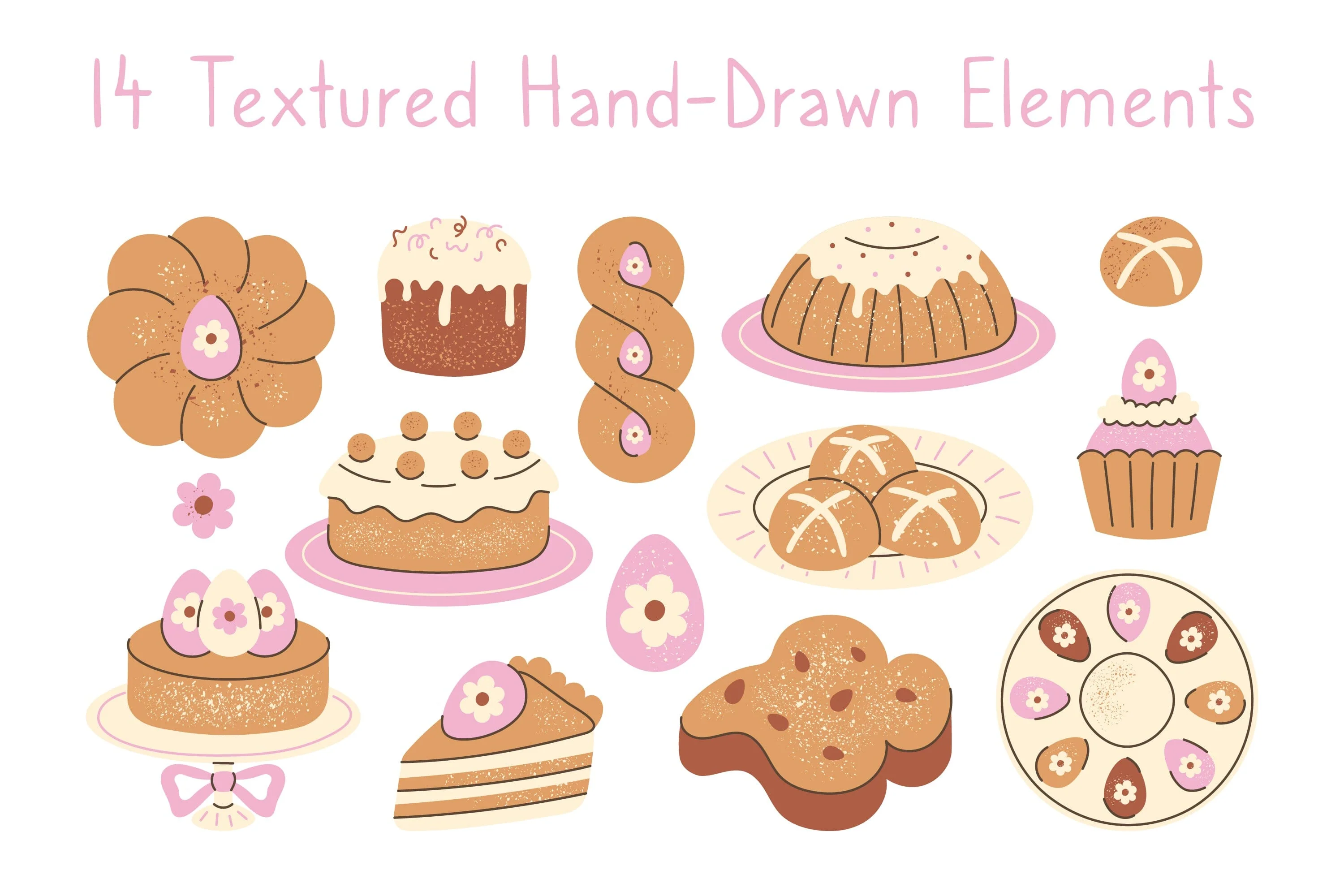 Easter Food Elements PNG Clipart - Image 2
