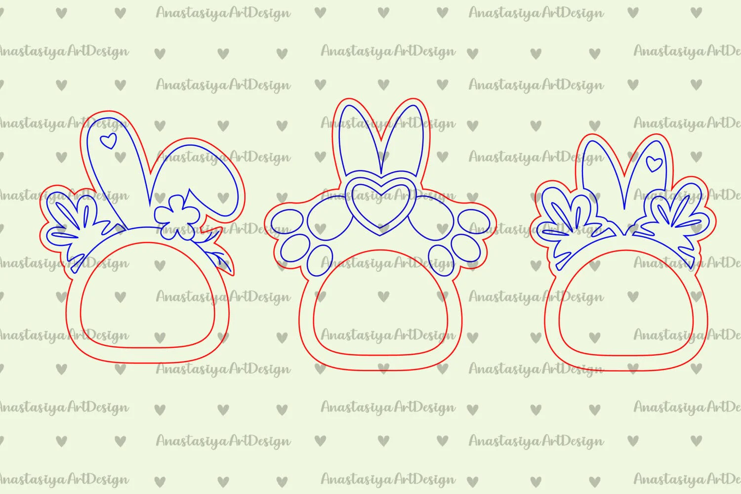 Easter napkin rings holder, Holiday dinner decoration laser cut - Image 5