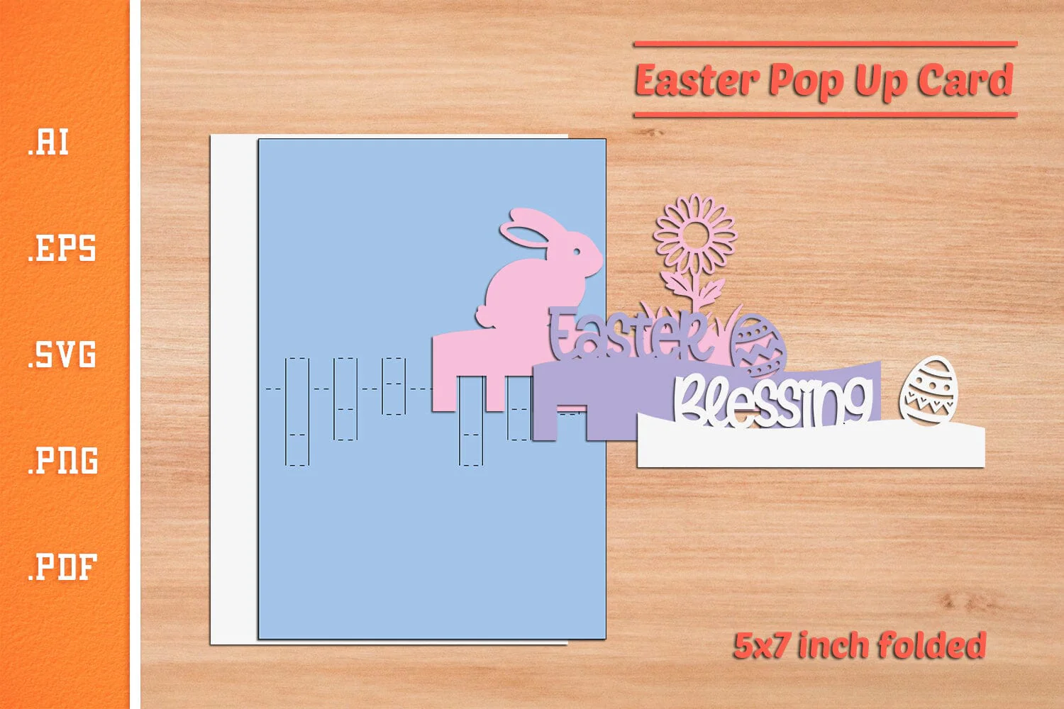 Easter Pop-up Card - Paper Cut SVG 2 - Image 2