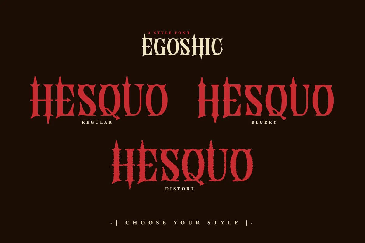 Egoshic - Serif Display Font - Image 2