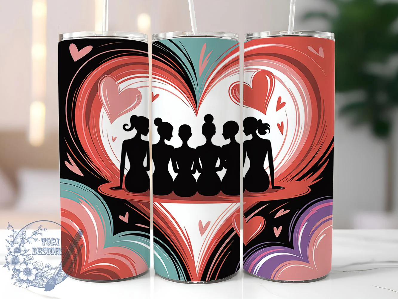 Elegant Afro Silhouette Tumbler, Silhouette Art, Cultural Design, Elegant Style, Tumbler Wrap, Sublimation Design, 20oz Tumbler