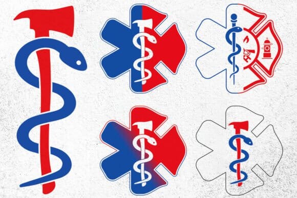 EMT Firefighter USA Flag Svg Png, First Responder Gift, EMT Star of Life, Firefighter Shirts, Ems Svg - Image 8