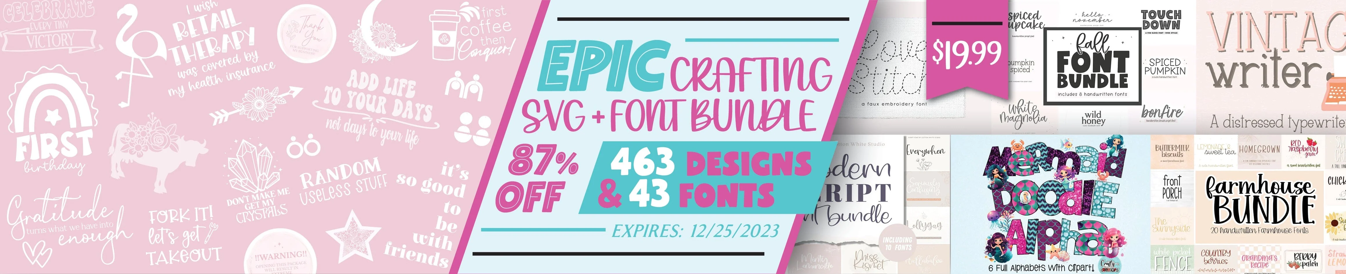 Epic Crafting SVG + Font Bundle - Image 2