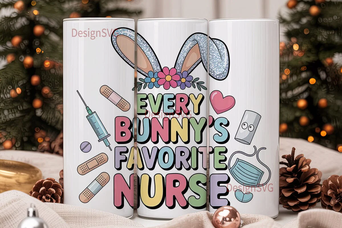 Every Bunny's Favorite Nurse Tumbler - Image 2