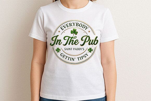 Everybody In The Pub PNG St Patrick’s Day Sublimation Design - Image 2