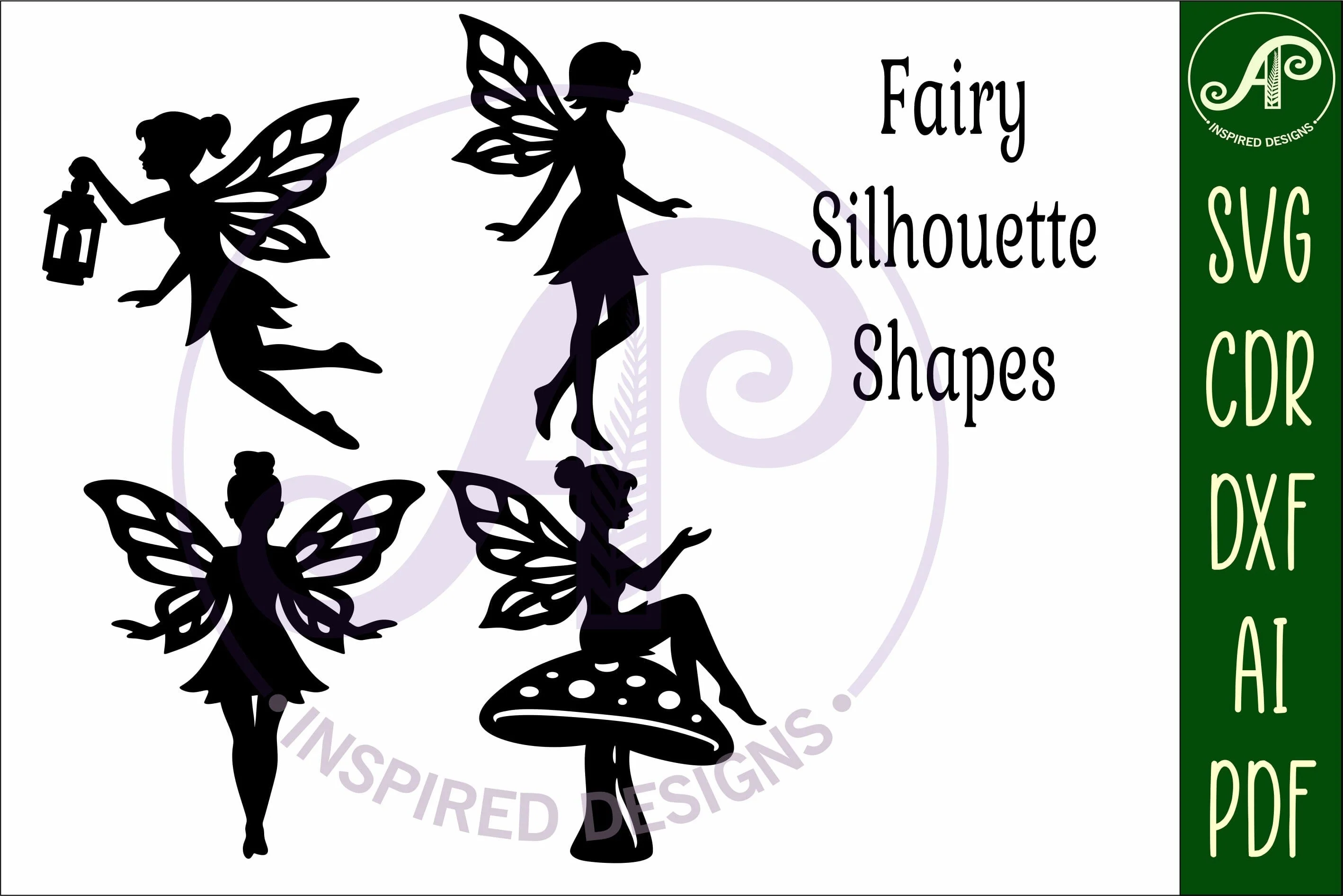 Fairies silhouettes laser cut outs 3 - Image 5
