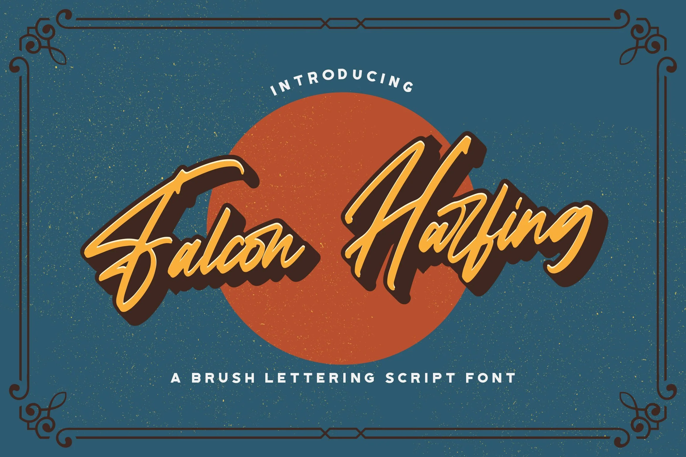 Falcon Harfing - Bold Script Font