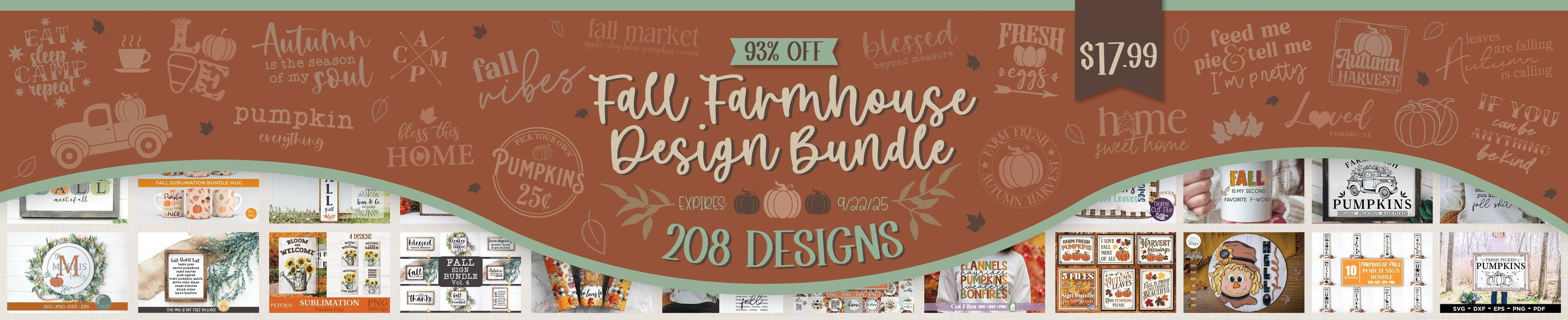 Fall Farmhouse Design Bundle | 93% Off [Reg. $240] - Image 2