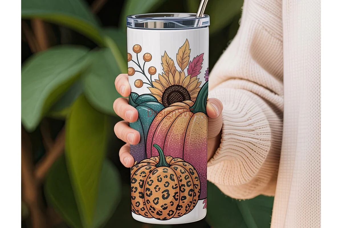 Fall Pumpkin Spice 20oz Tumbler Wrap - Image 3