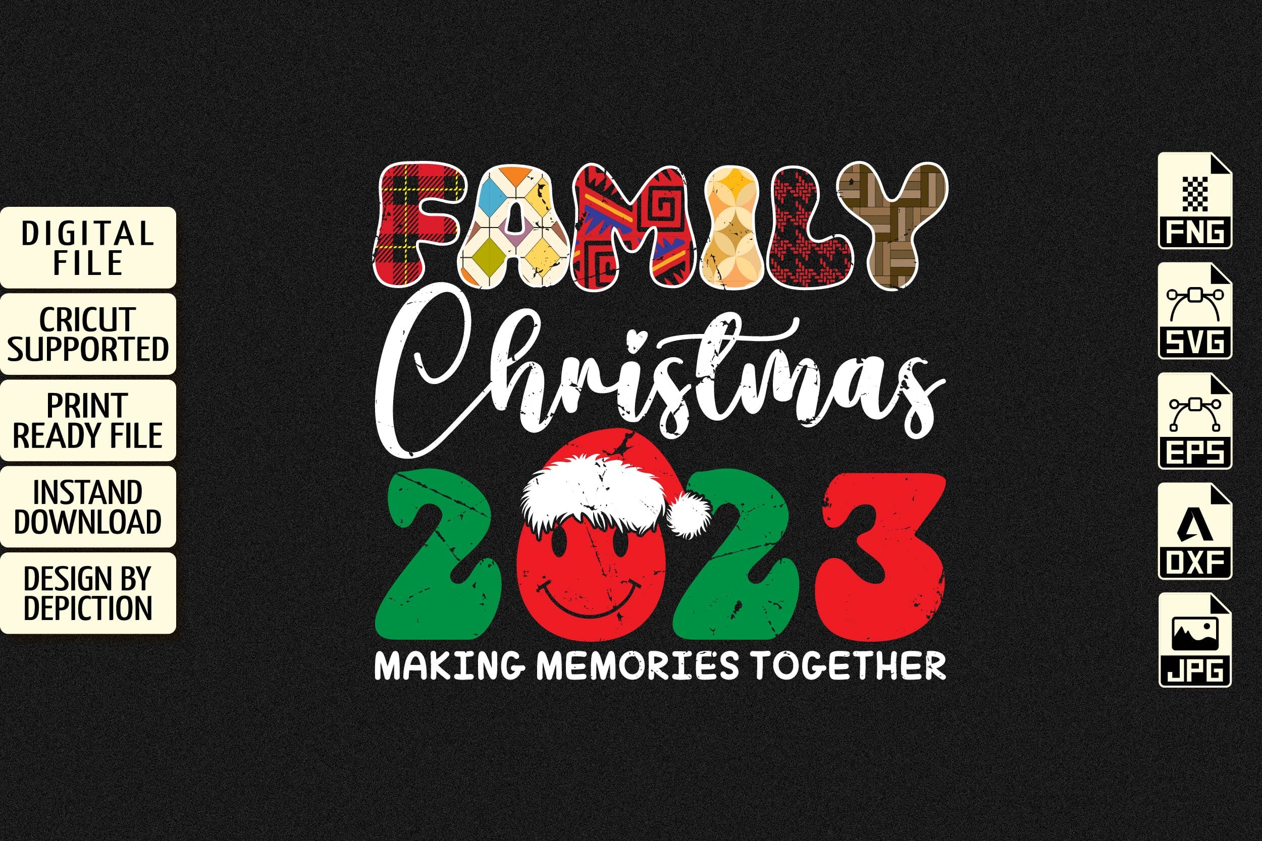 Family Christmas 2023 Making Memories Together Shirt, 2023 Christmas Shirt Print Template - Image 3