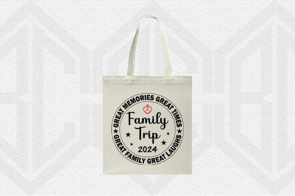 Family Trip 2024 SVG Vacation Quote Badge Great Memories Cut File - Image 4