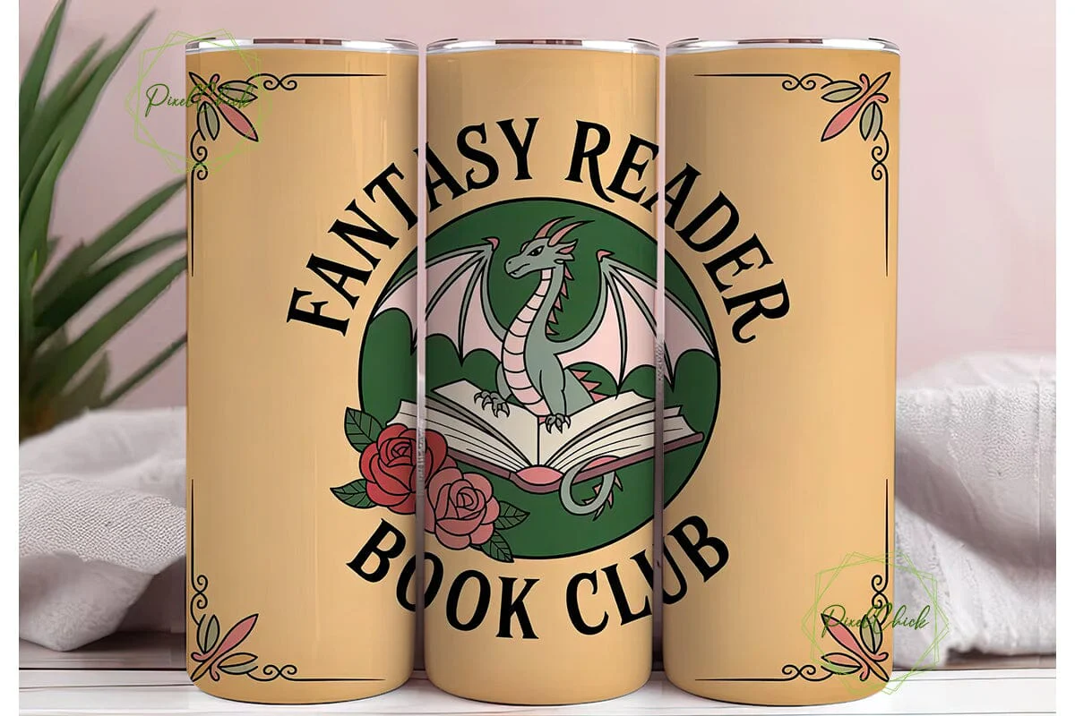Fantasy Reader Book Club 20oz Tumbler - Image 3
