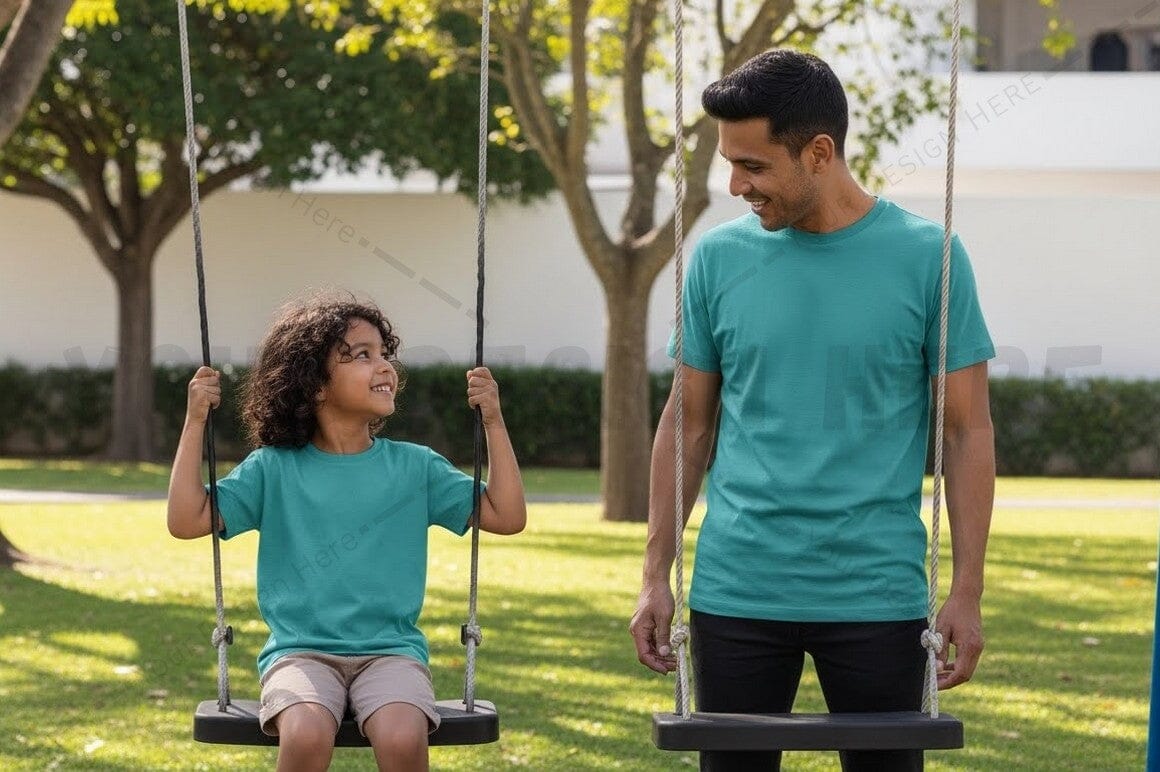 Father and daughter matching t-shirt set
