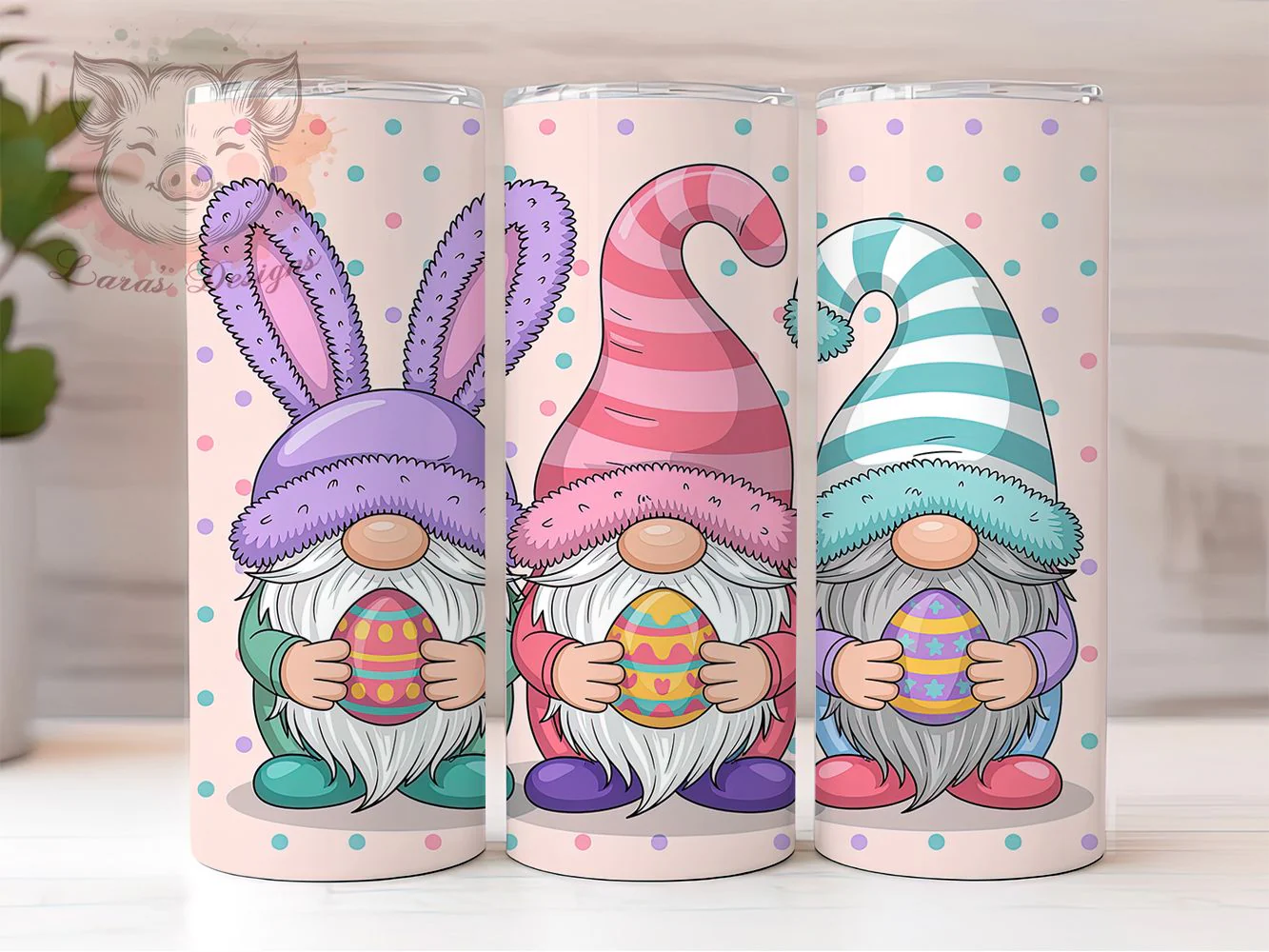 Festive Easter Egg Gnome Tumbler, Cute Easter Tumbler, Stylish 20oz Wrap, Sublimation Design, Trendy Gift Idea, Holiday Gnome Wrap, Festive Easter Egg Tumbler