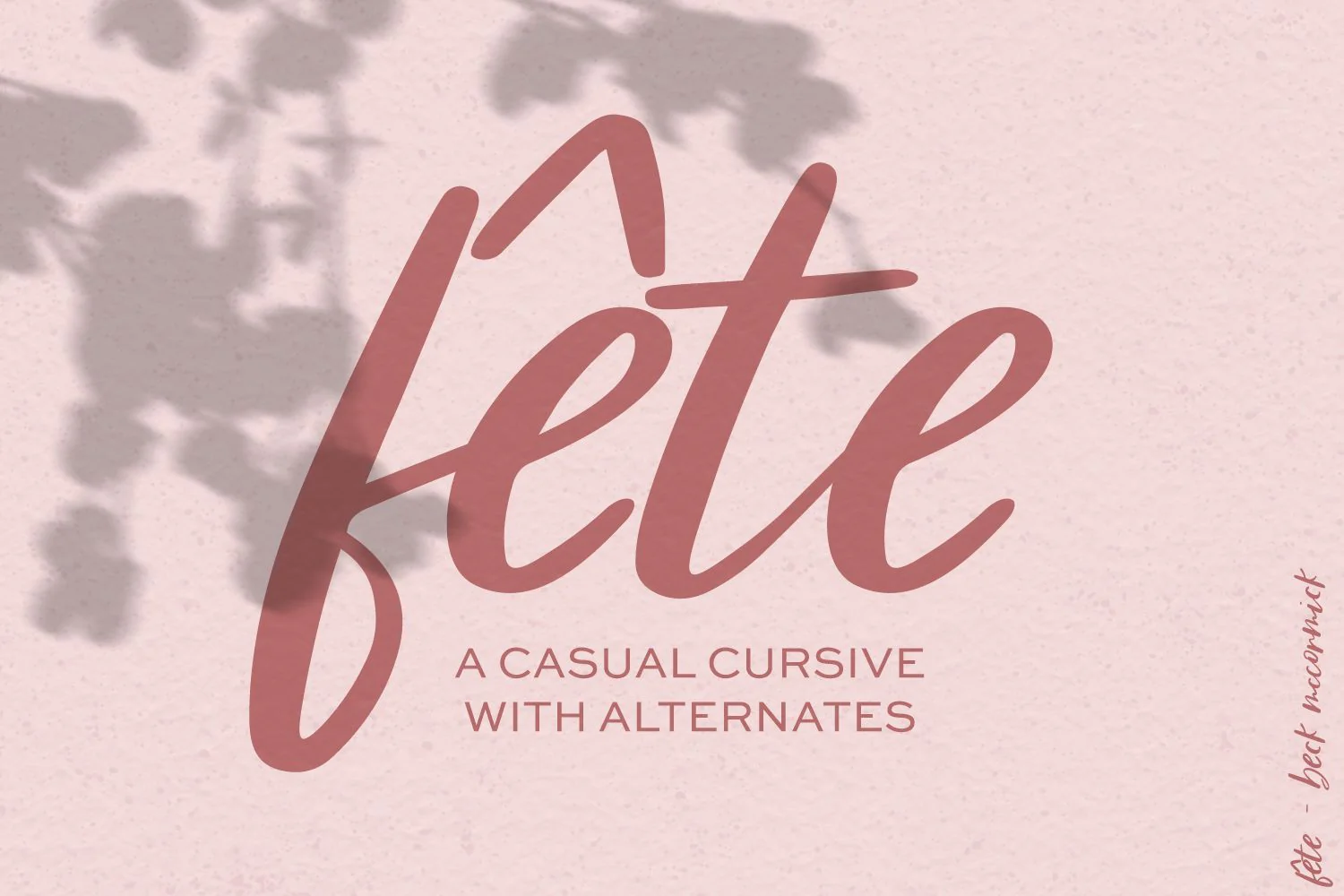 Fête Casual Script Font