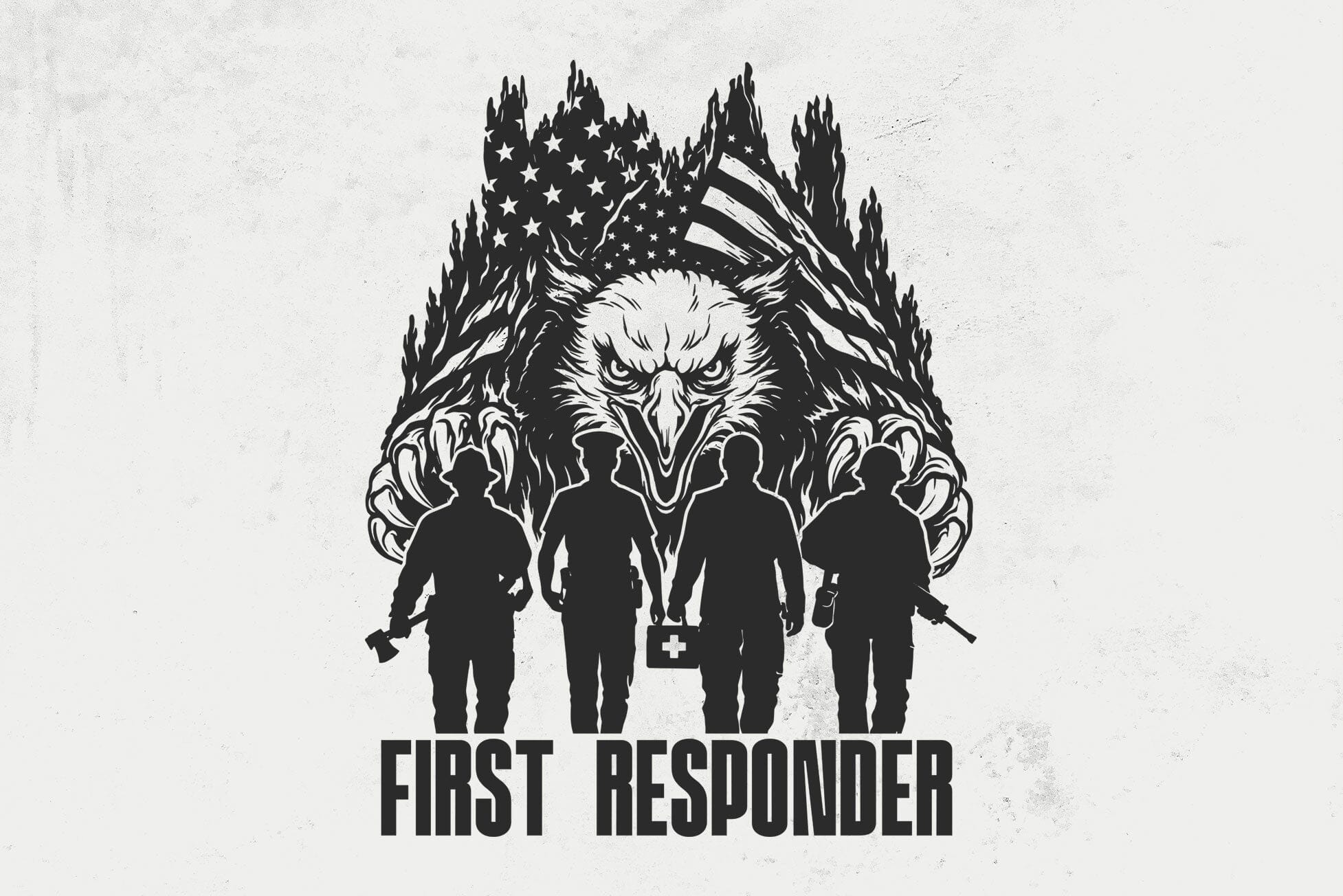 First Responder svg,US Eagle svg, Dispatcher Clipart svg, Emergency Rescue Svg, 911 Shirt, EMT Svg, Patriotic Shirt