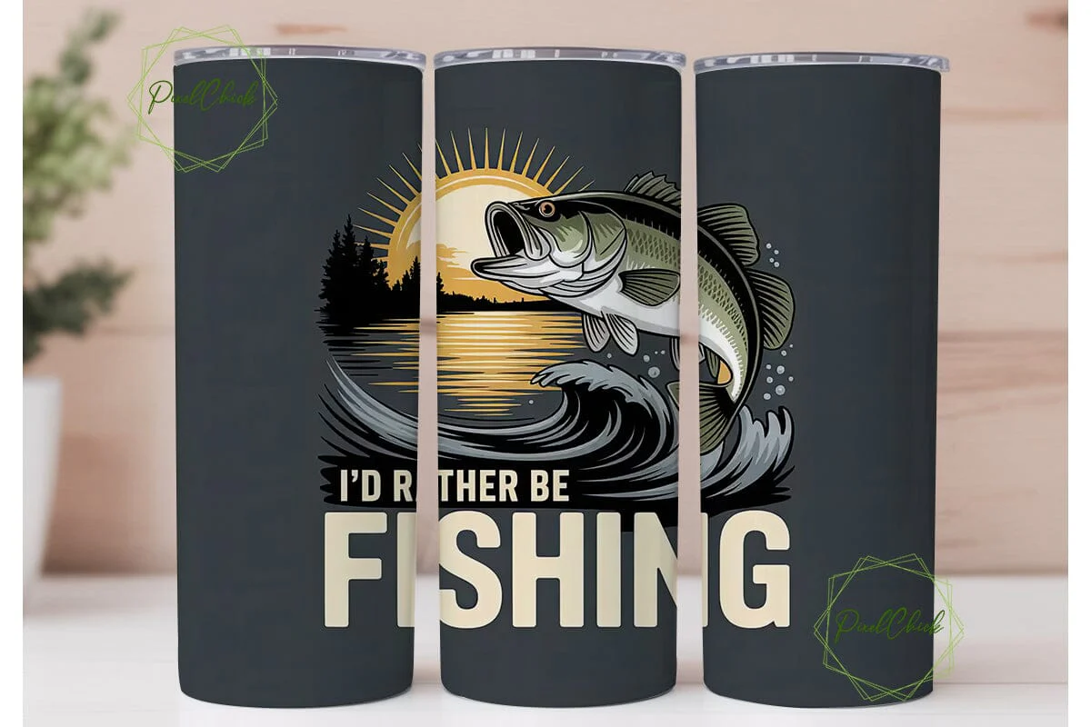 Fishing Bass 20oz Tumbler Wrap