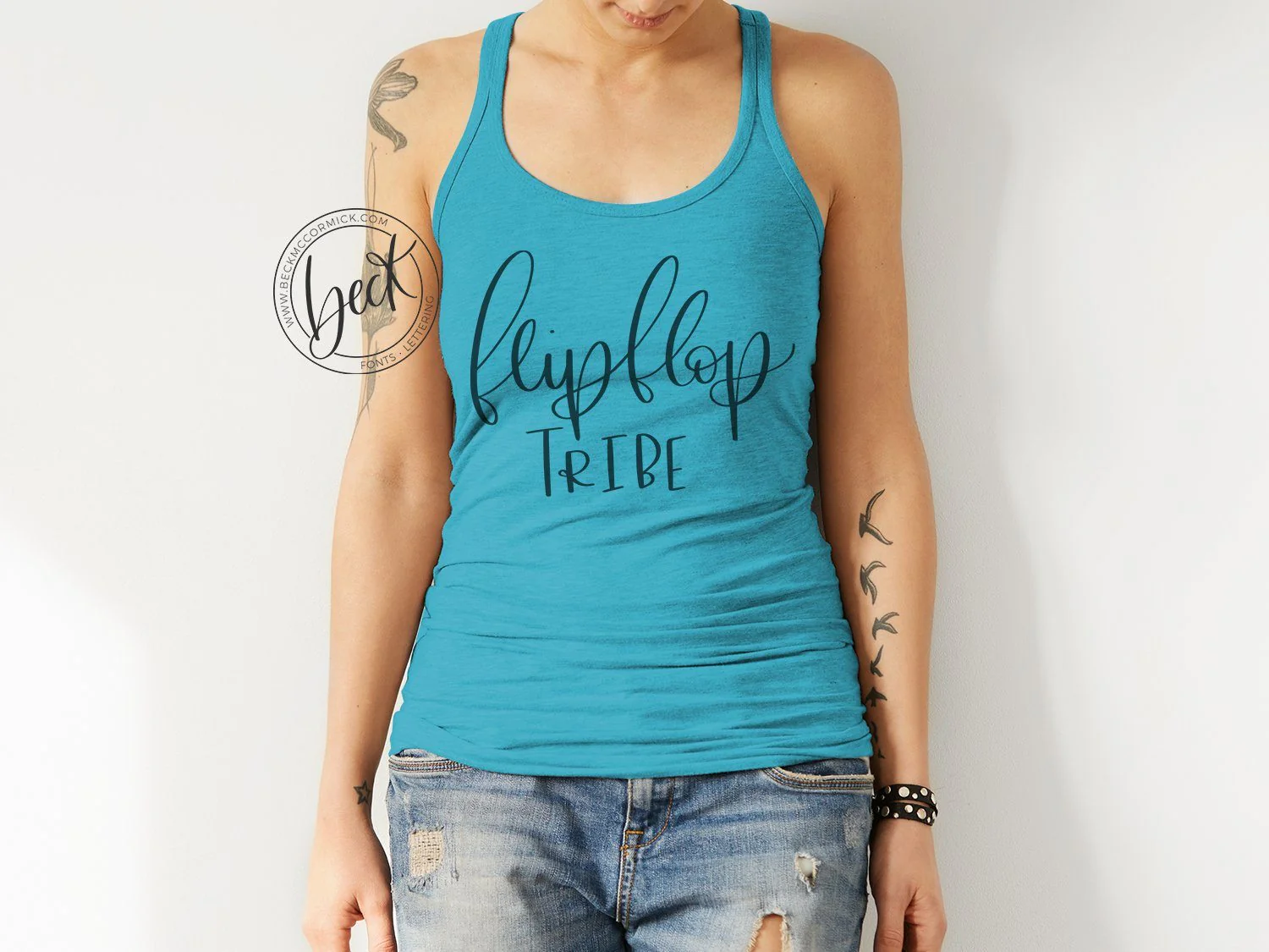 Flipflop Tribe - Handlettered SVG Quote - Image 2