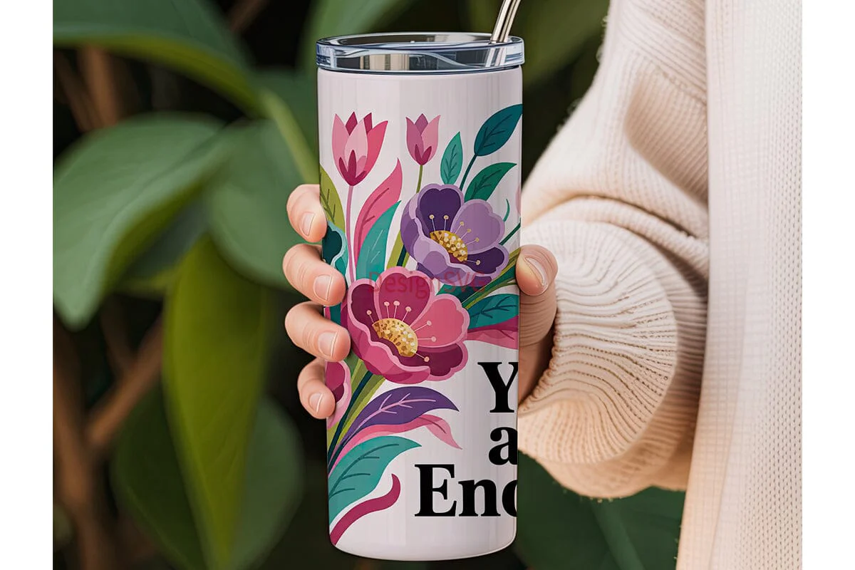 Floral Butterfly Inspirational 20oz - Image 3