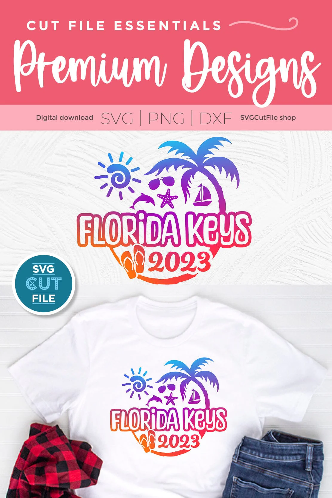 Florida Keys svg - Great for a 2023 Florida Vacation or Trip - Image 3
