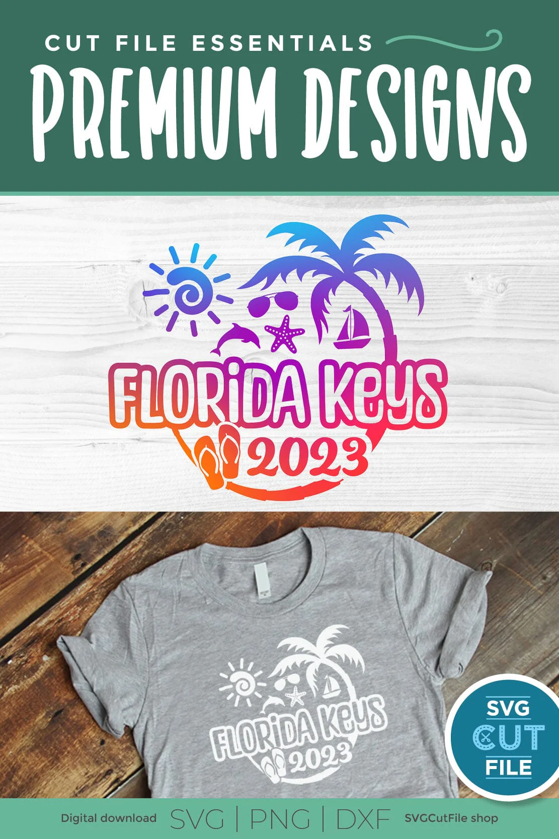 Florida Keys svg - Great for a 2023 Florida Vacation or Trip - Image 3