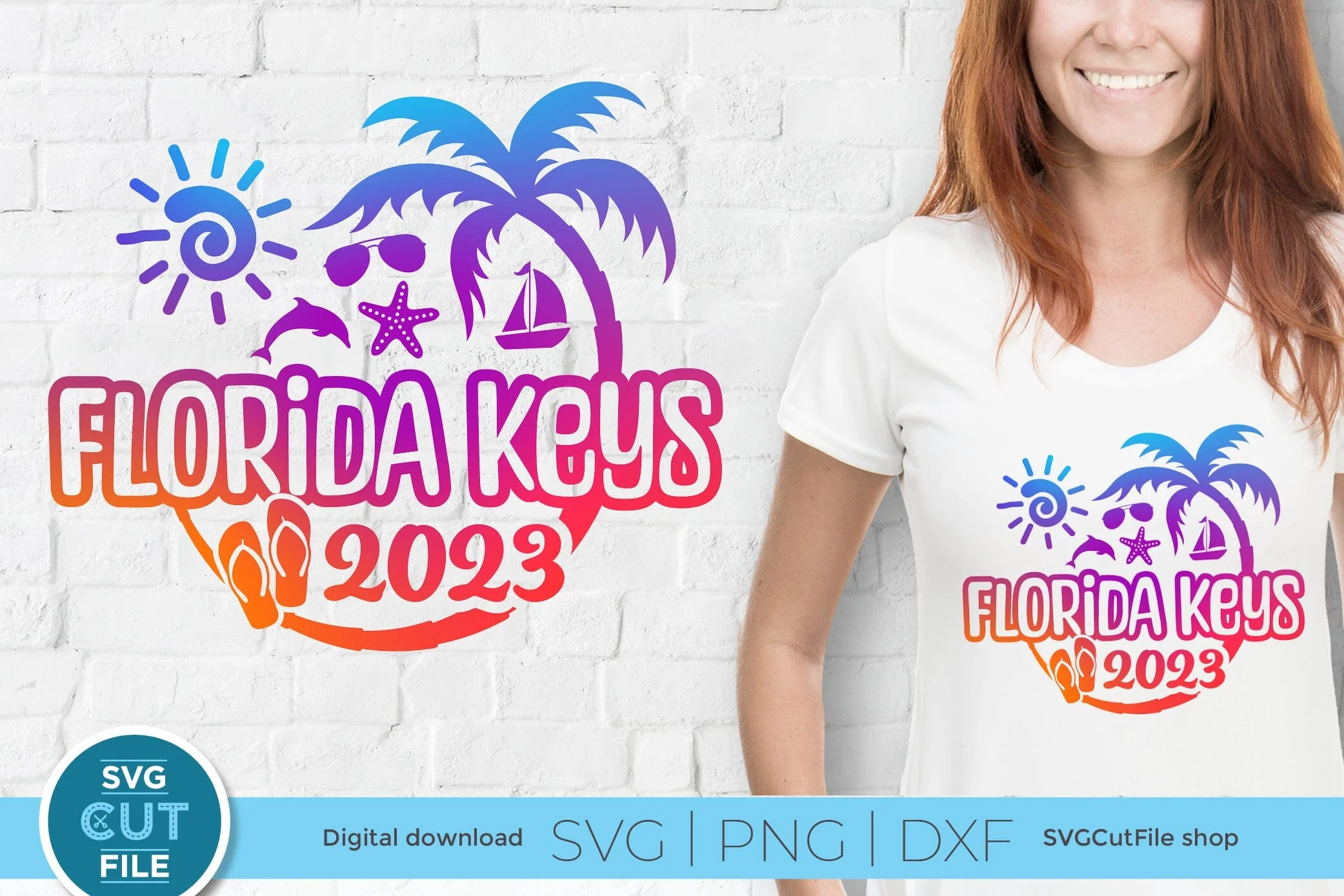 Florida Keys svg - Great for a 2023 Florida Vacation or Trip - Image 5