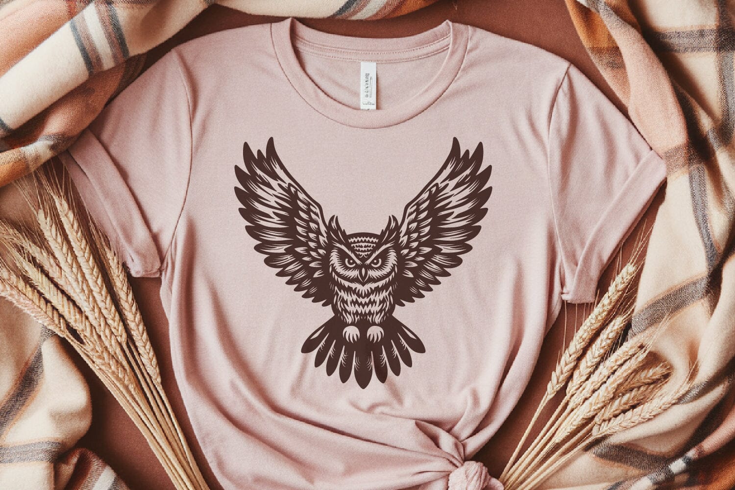 Flying Owl SVG Set 5 Wild Birds Vintage Tattoo Woodland Art - Image 5