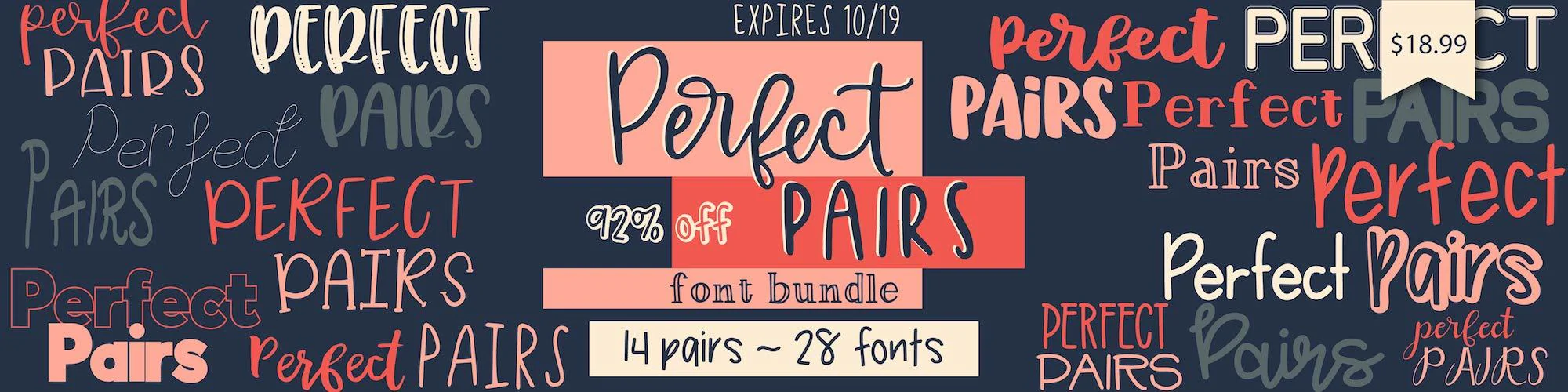 Expiring Next: Perfect Pairs Fonts Bundle - Image 2