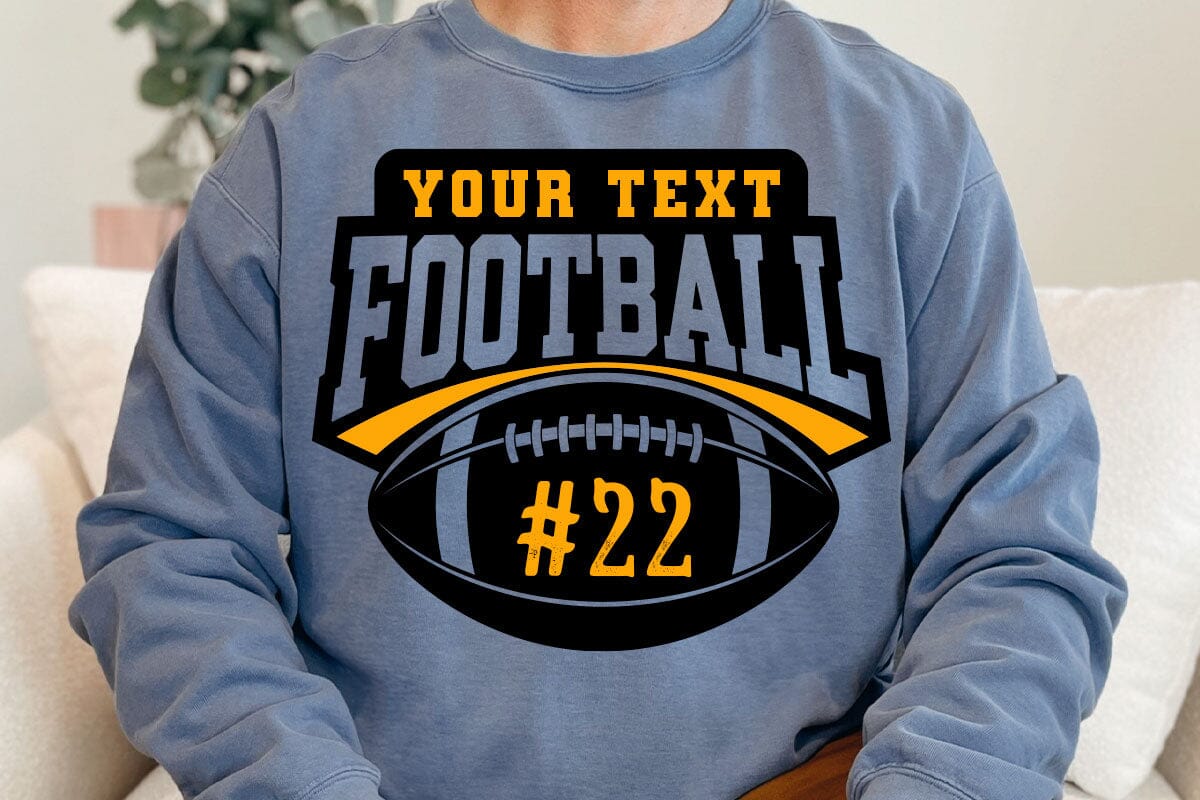 Football Bundle svg, Custom Football Template Bundle, Mascot Design, Player Shirt Designs - Image 9