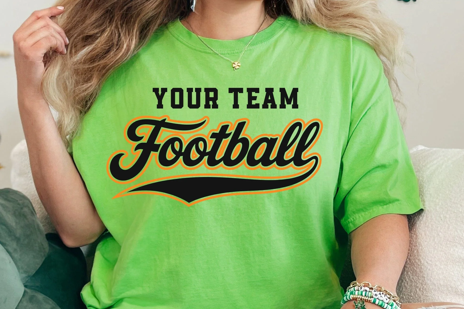 Football Team SVG Template, Fan Shirt Design,  Personalized Design Template Svg - Image 5