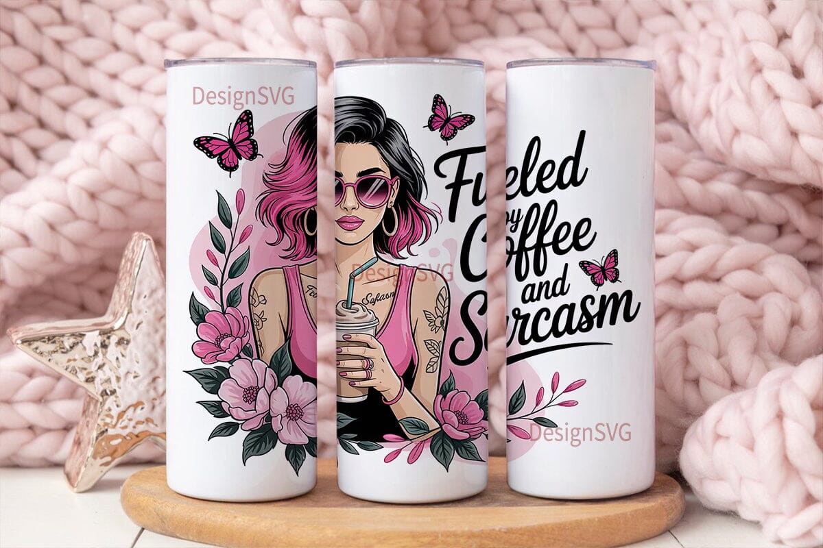 Fueled by Coffee 20oz Tumbler Wrap