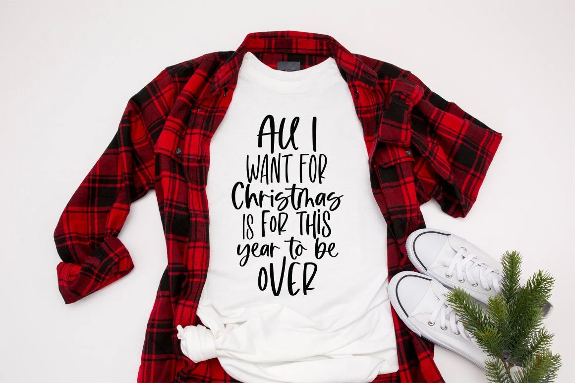 Funny 2020 Christmas SVG - All I Want For Christmas Is For This Year To Be Over - Image 3