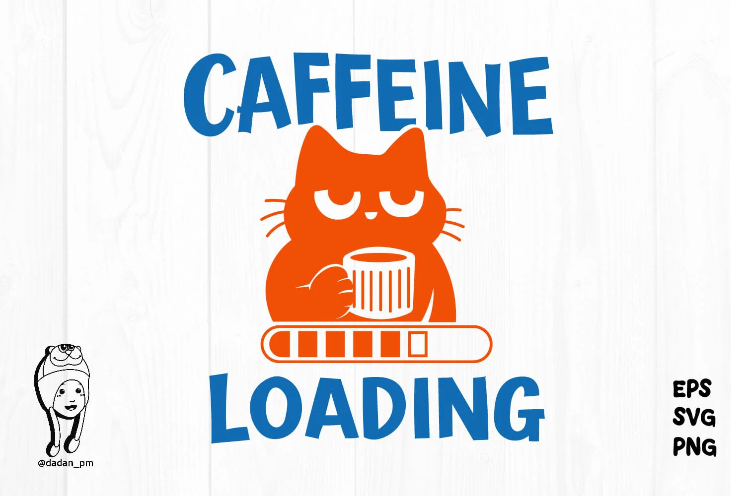 Funny Coffee Cat Caffeine Loading - Image 3