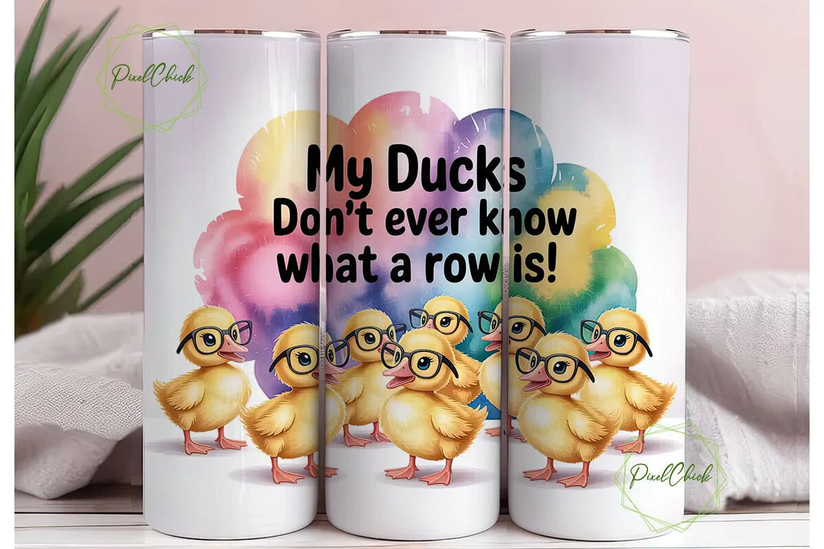Funny Ducks Tumbler Wrap 20oz - Image 3