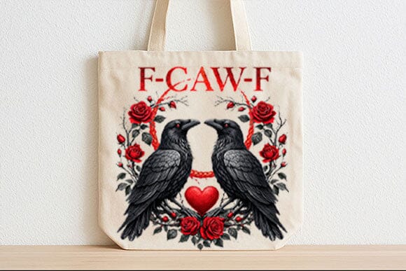 Funny Raven Valentine Gothic PNG - Image 5
