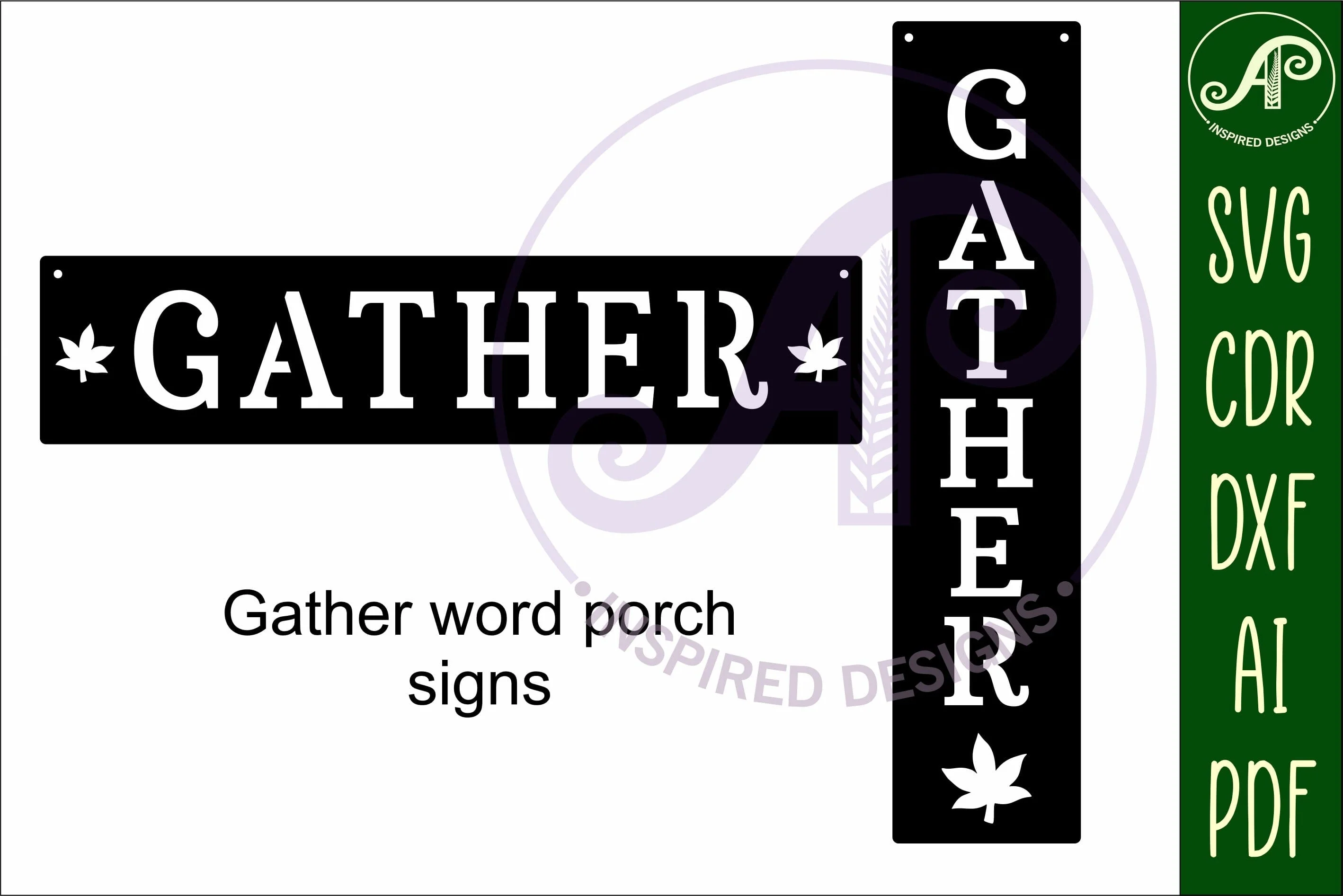 Gather Word wall art sign, SVG file - Image 5