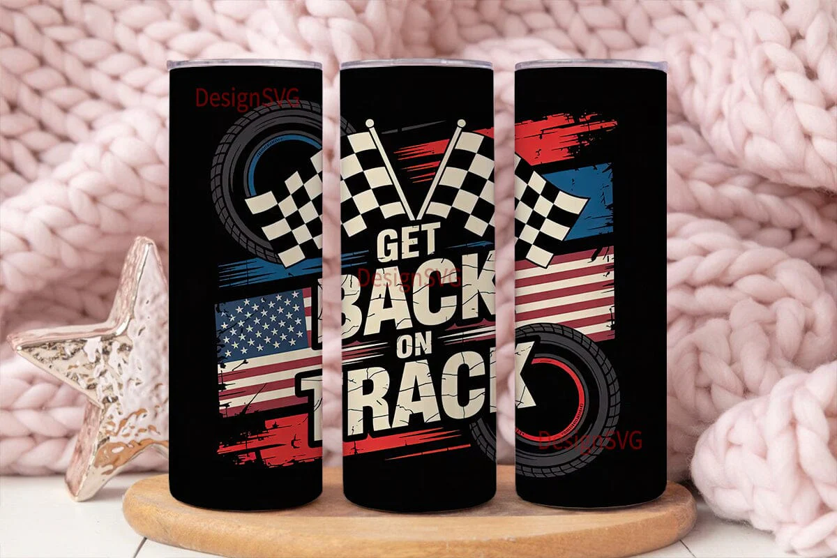 Get Back on Track Tumbler Wrap