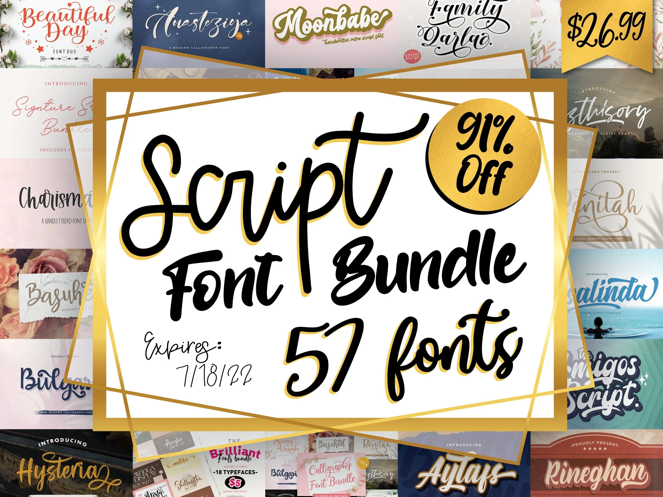 Giant Script Font Bundle