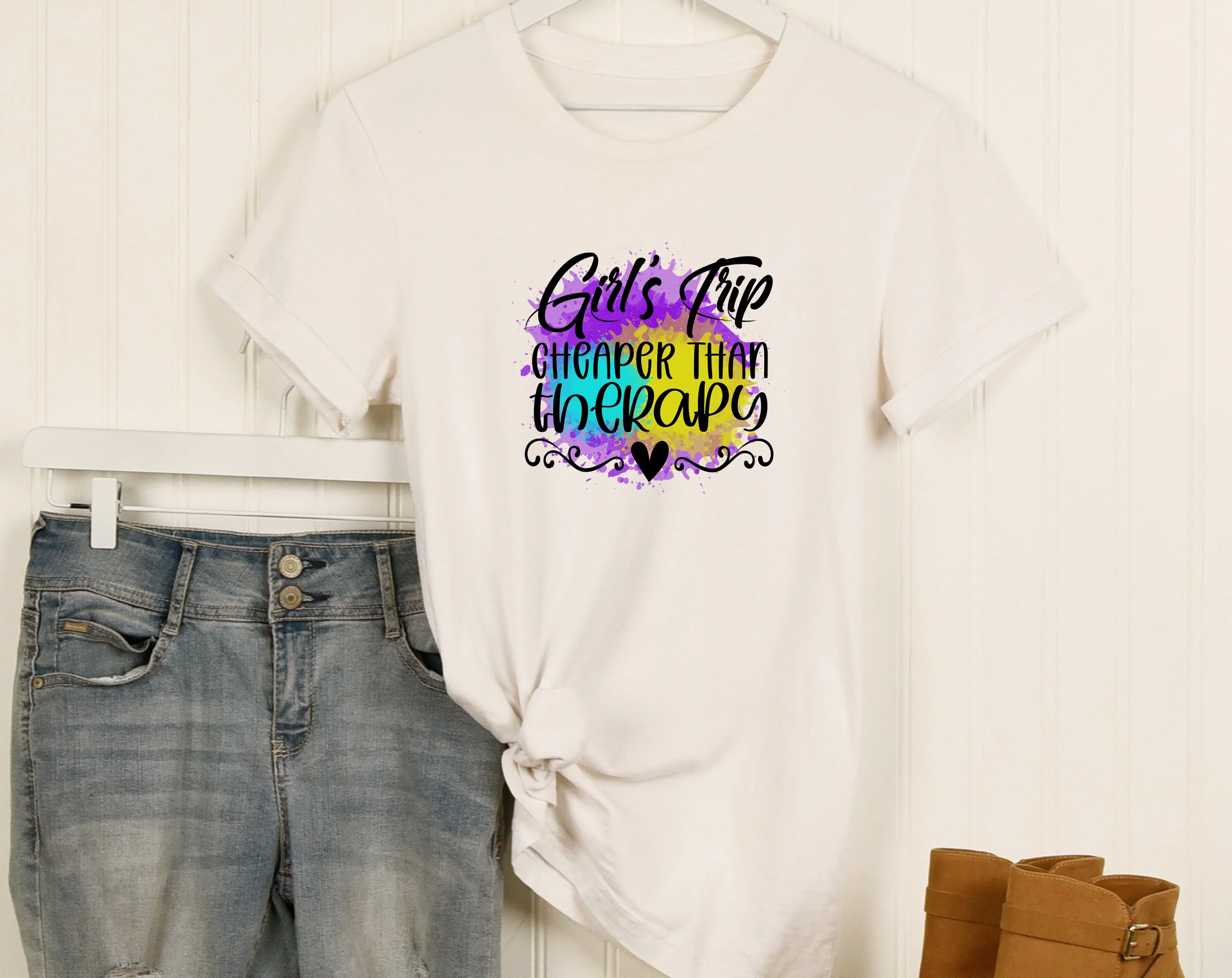 Girls Trip Sublimation Designs Bundle, 6 Girls Trip 2022 PNG Files, Girl's Trip Cheaper Than Therapy PNG, Warning Girls Trip In Progress PNG - Image 3