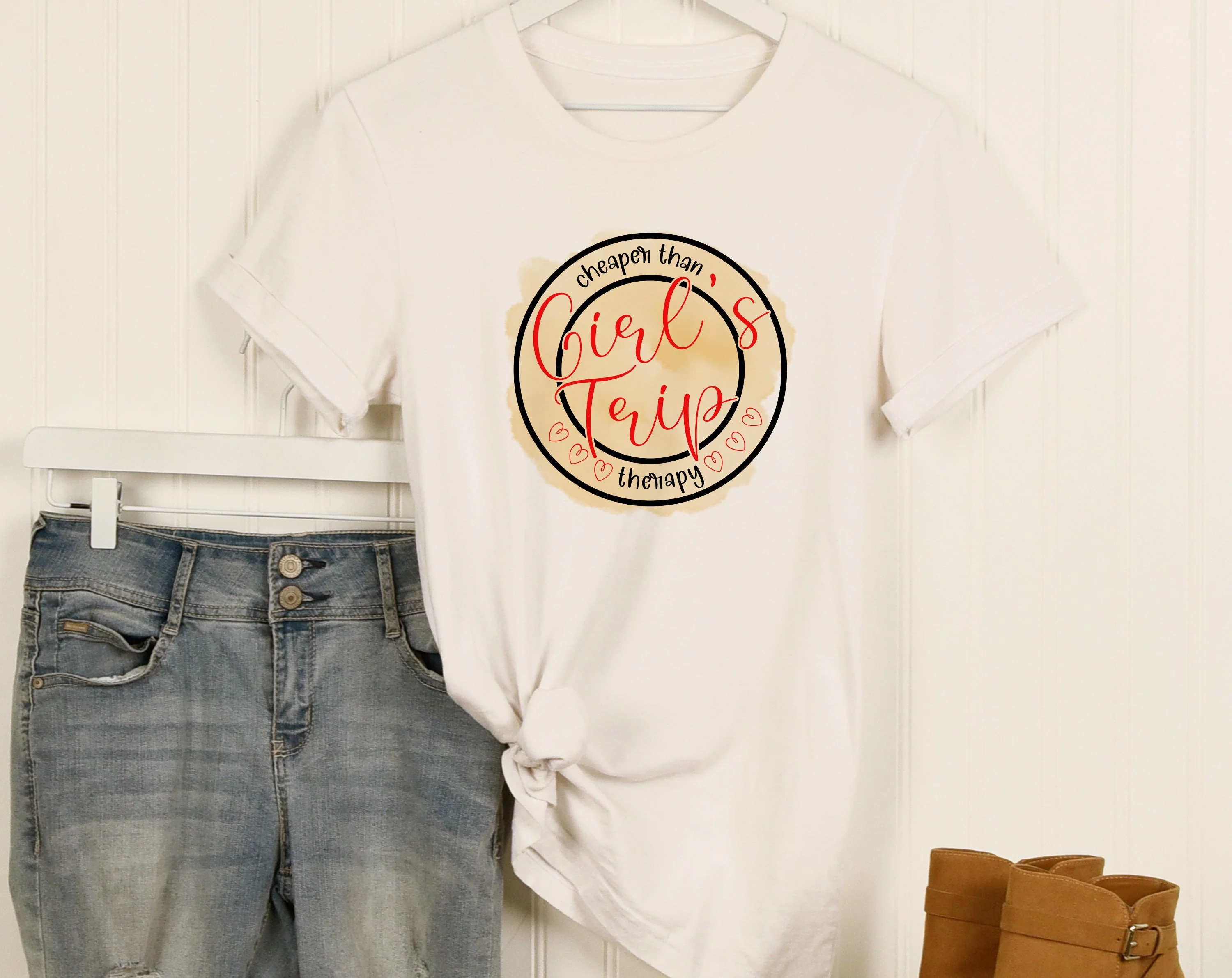 Girls Trip Sublimation Designs Bundle, 6 Girls Trip 2022 PNG Files, Girl's Trip Cheaper Than Therapy PNG, Warning Girls Trip In Progress PNG - Image 5