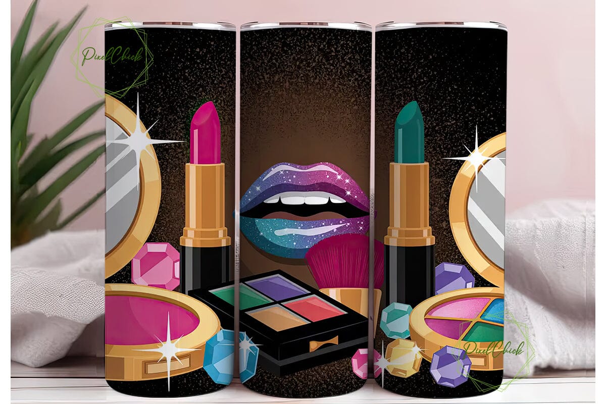 Glam Makeup Kit 20oz Tumbler Wrap - Image 3