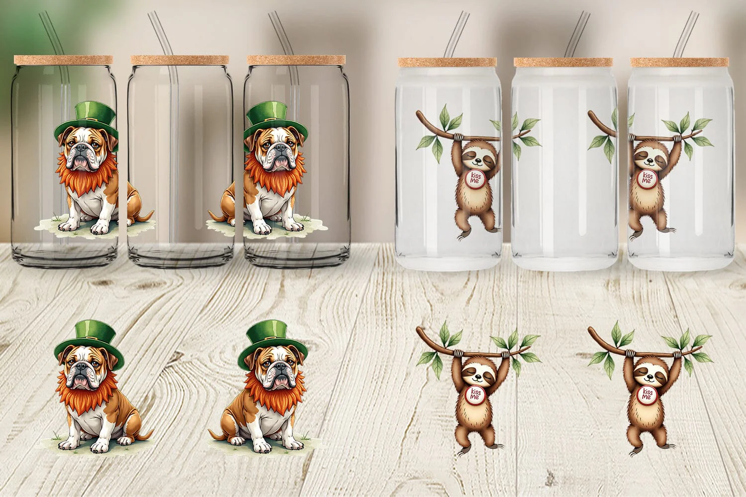 Glass Can Annoyed Retro Animals - Image 2