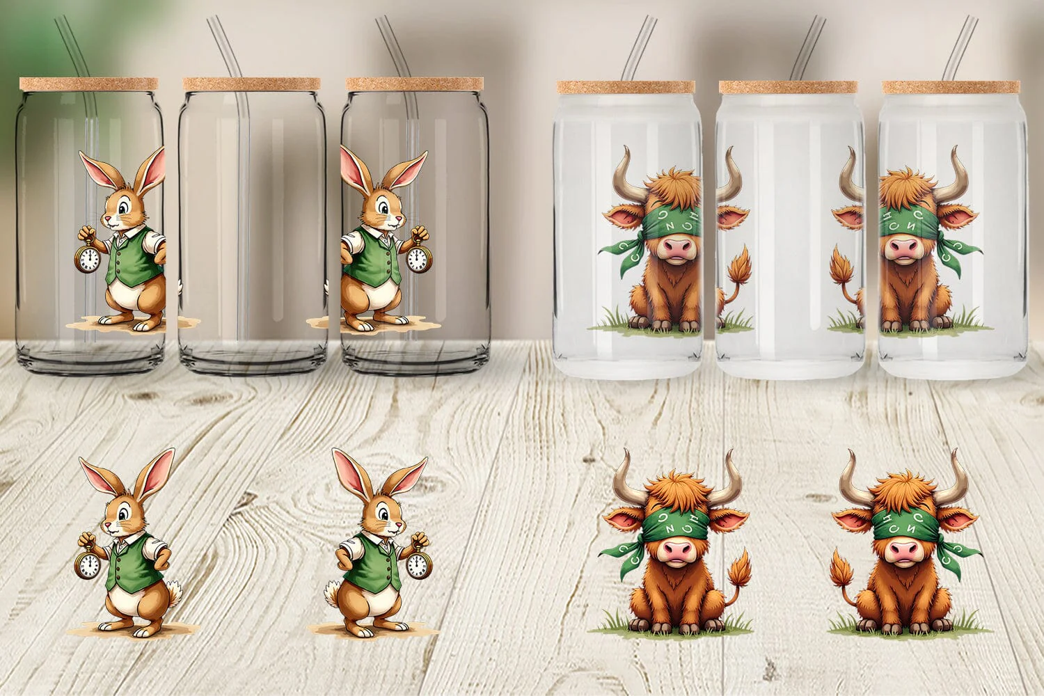 Glass Can Annoyed Retro Animals - Image 3